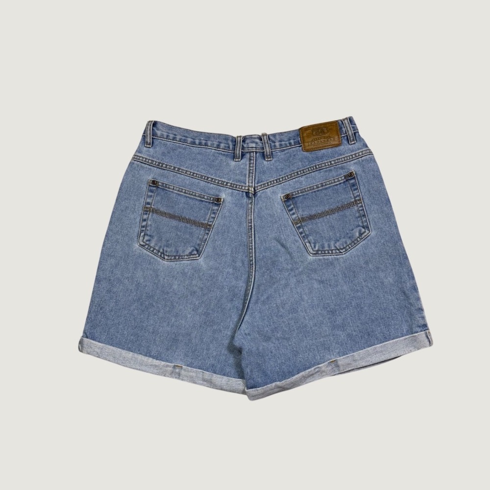 Route 66 Premium Jeanswear Light Wash Denim Cuffed Shorts Mens 33 Vintage Style